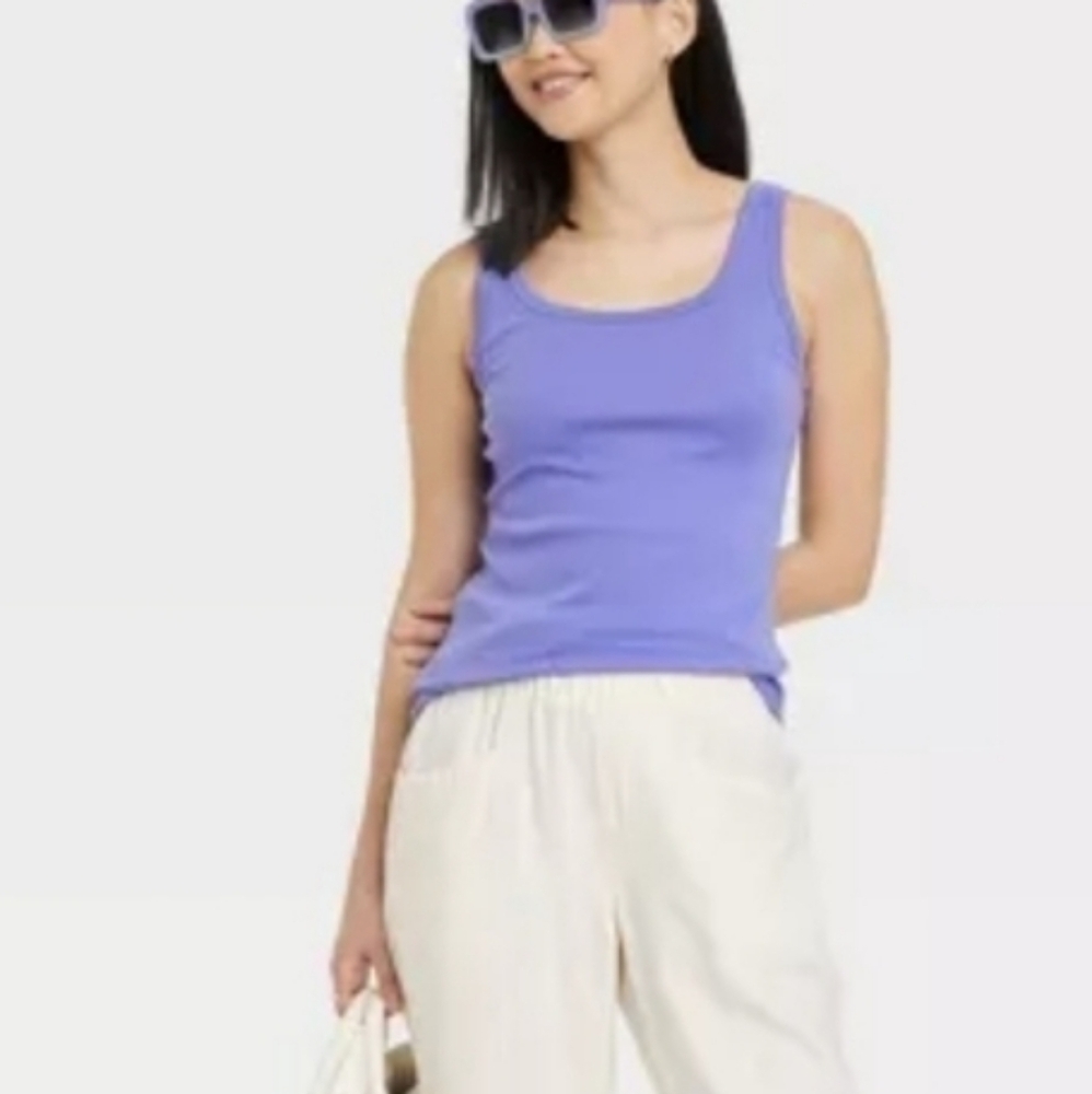 ❤️10/$10 New Women's Soft Smooth Purple Tank Top